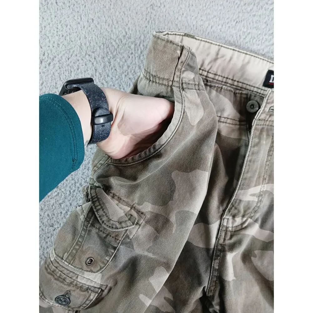 Iron Co Shorts Mens 32 Camo Cargo Pockets Stretch 9